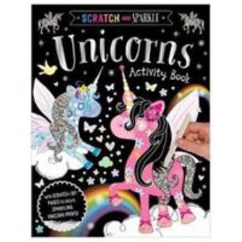 Paperback Scratch and Sparkle Unicorns Activity Book