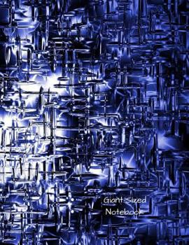 Paperback Giant-Sized Notebook: Abstract Art Glass Design, 600 Pages, Notebook/300 Ruled Sheets Book