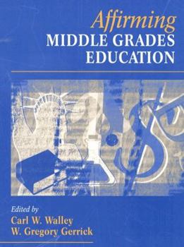 Paperback Affirming Middle Grades Education Book