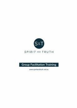 Paperback Group Facilitator Training Workbook: Training for Leaders of Spirit and Truth Courses Book