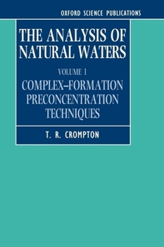 Hardcover The Analysis of Natural Waters Book