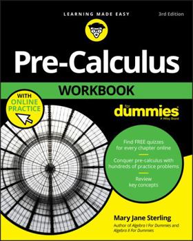 Paperback Pre-Calculus Workbook for Dummies Book