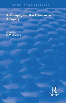 Paperback Philosophy and the Sciences in Antiquity Book