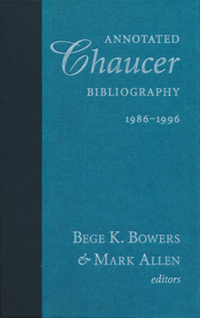 Hardcover Annotated Chaucer Bibliography, 1986-1996 Book