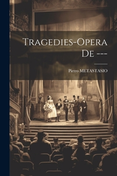 Paperback Tragedies-opera De --- Book