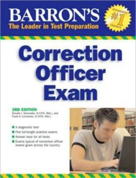 Paperback Barron's Correction Officer Exam Book