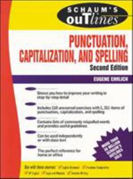 Paperback Schaum's Outline of Punctuation, Capitalization & Spelling Book