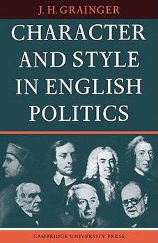 Paperback Character and Style in English Politics Book