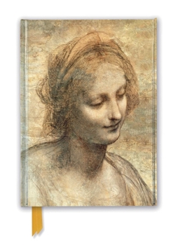 Hardcover Leonardo Da Vinci: Detail of the Head of the Virgin (Foiled Journal) Book