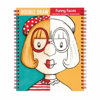 Hardcover Funny Faces Double Draw Book