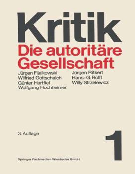 Paperback Die Autoritäre Gesellschaft [German] Book