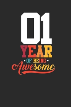 1 Year Of Being Awesome: Graph Paper Notebook – Awesome Birthday Gift Idea