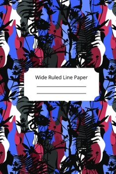 Paperback Camouflage Art Theme Wide Ruled Line Paper Book