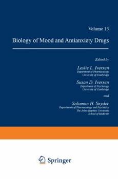 Paperback Handbook of Psychopharmacology: Volume 13 Biology of Mood and Antianxiety Drugs Book