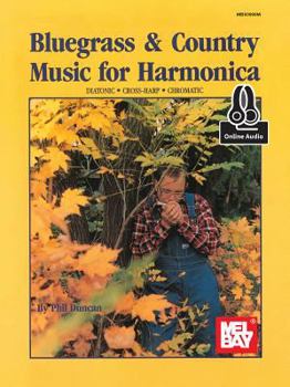 Paperback Bluegrass & Country Music for Harmonica Book