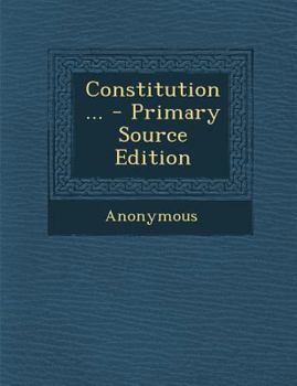 Paperback Constitution ... Book