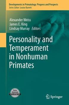 Hardcover Personality and Temperament in Nonhuman Primates Book