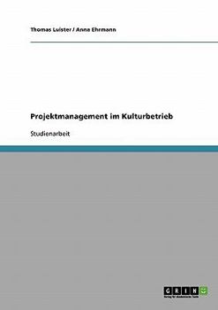 Paperback Projektmanagement im Kulturbetrieb [German] Book