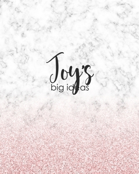 Paperback Joy's Big Ideas: Personalized Notebook - 8x10 Lined Women's Journal Book
