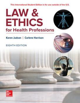 Paperback Law & Ethics For Health Professions Book