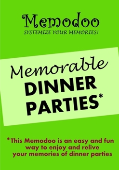 Paperback Memodoo Memorable Dinner Parties Book