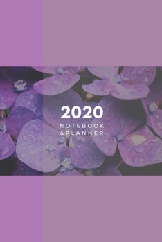 2020 Lined Notebook & Planner, Soft Cover 6x9 College Ruled, Purple