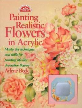 Paperback Painting Realistic Flowers in Acrylic Book