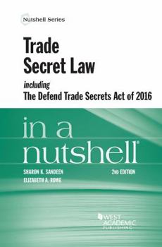Paperback Trade Secret Law including the Defend Trade Secrets Act of 2016 in a Nutshell Book