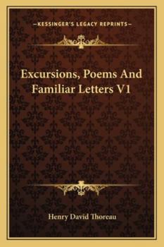 Excursions, Poems And Familiar Letters V1