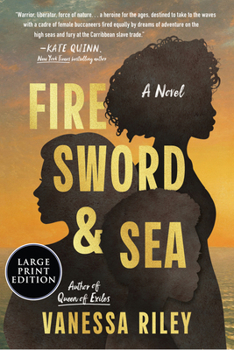 Paperback Fire Sword and Sea [Large Print] Book