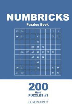 Paperback Numbricks Puzzles Book - 200 Hard Puzzles 9x9 (Volume 3) Book