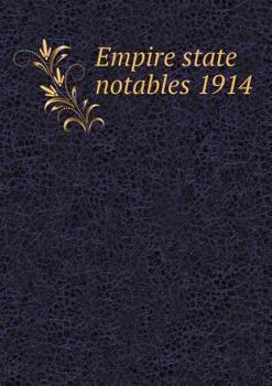 Paperback Empire state notables 1914 Book
