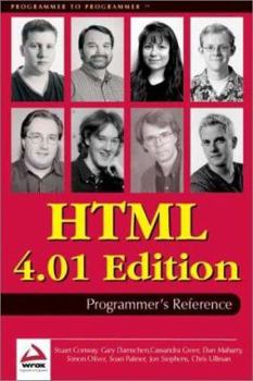 Paperback HTML 4.01 Programmer's Reference Book