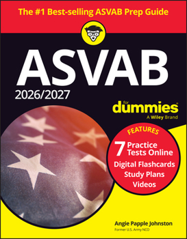 Paperback 2026/2027 ASVAB for Dummies (+ 7 Practice Tests, Flashcards, & Videos Online) Book