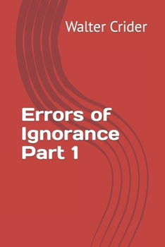 Paperback Errors of Ignorance Part 1 Book