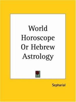 Paperback World Horoscope Or Hebrew Astrology Book