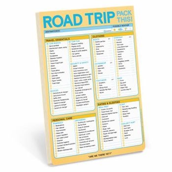 Knock Knock Roadtrip Pack This! Pad - Road Trip Packing List Pad