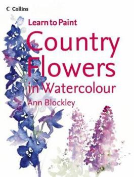 Paperback Country Flowers in Watercolour Book