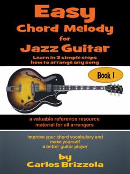 Paperback Easy Chord Melody for Jazz Guitar Book
