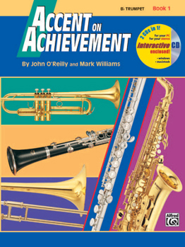 Paperback Accent on Achievement, Bk 1: B-Flat Trumpet, Book & Online Audio/Software Book