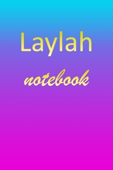 Paperback Laylah: Blank Notebook - Wide Ruled Lined Paper Notepad - Writing Pad Practice Journal - Custom Personalized First Name Initia Book