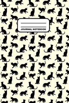 Journal Notebook: Notebook, Journal, Or Diary  | Cat Pattern Cover Design | 110 Blank Lined Pages | 6" X 9" | Matte Finished Soft Cover