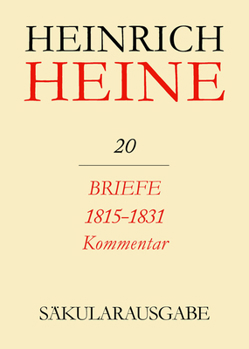 Hardcover Briefe 1815-1831. Kommentar [German] Book