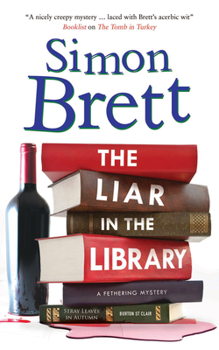 Hardcover The Liar in the Library [Large Print] Book