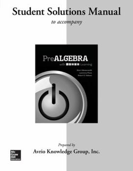 Paperback Student Solutions Manual for Prealgebra with P.O.W.E.R. Learning Book