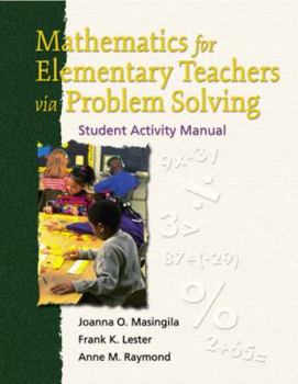Paperback Mathematics for Elementary Teachers Via Problem Solving Book