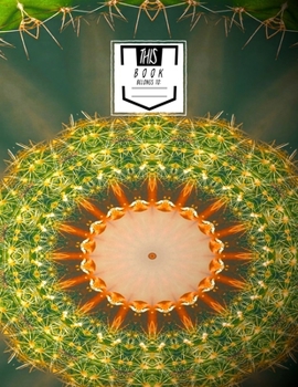 Paperback Notebook: Prickly Wheel - Wide Ruled, Lined, Large Notebook Book