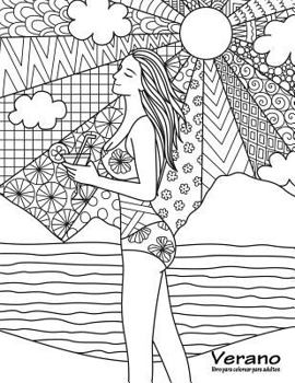 Paperback Verano libro para colorear para adultos 1 [Spanish] Book