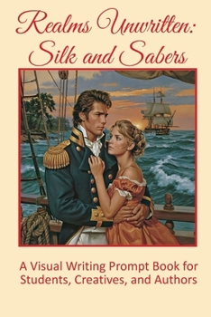 Paperback Realms Unwritten: Sabres and Silk: A Visual Writing Prompt Book for Students, Creatives, and Authors Book