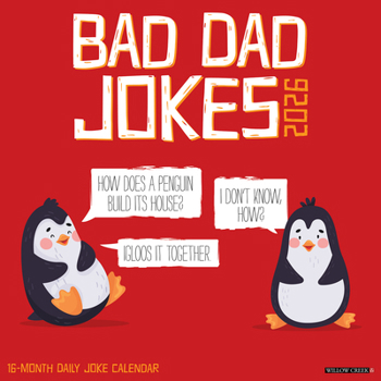 Calendar Bad Dad Jokes 2026 Wall Calendar Book